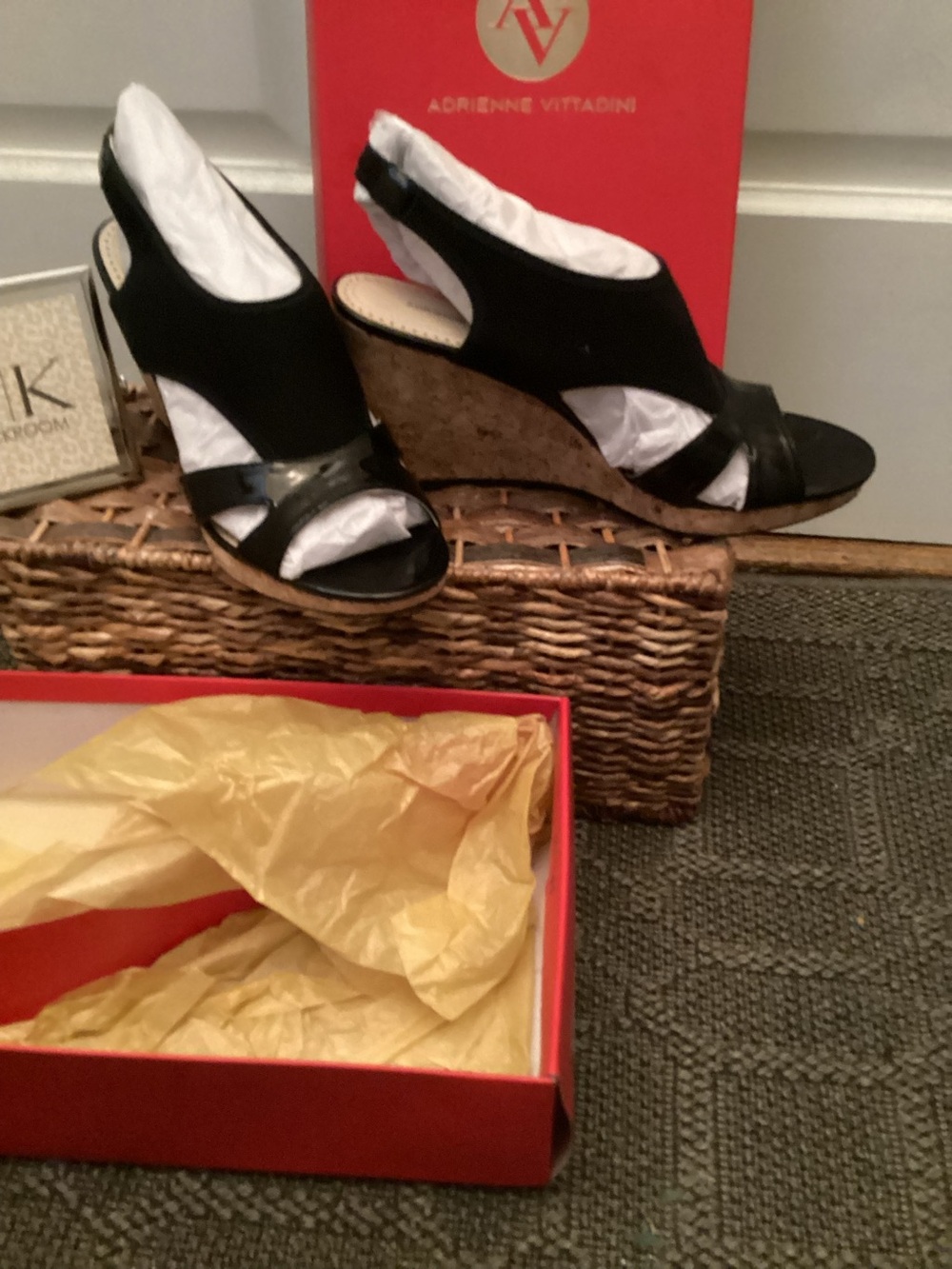 Adrienne Vittadini Black Sandal (10)
